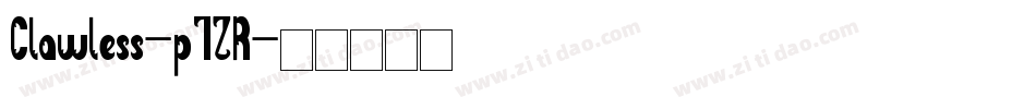 Clawless-p7ZR字体转换