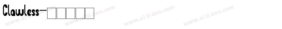 Clawless字体转换