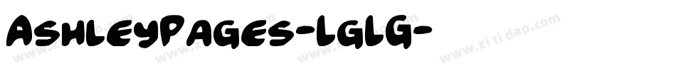 AshleyPages-LgLG字体转换