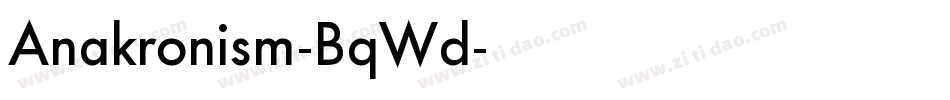 Anakronism-BqWd字体转换