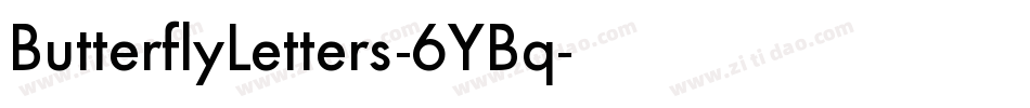ButterflyLetters-6YBq字体转换