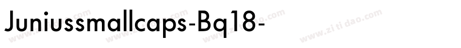 Juniussmallcaps-Bq18字体转换