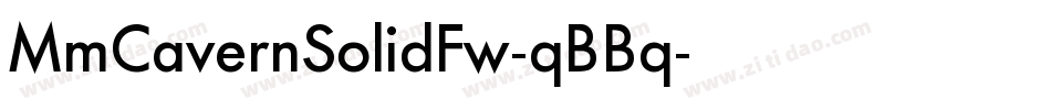 MmCavernSolidFw-qBBq字体转换