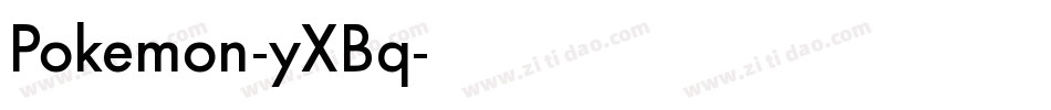 Pokemon-yXBq字体转换