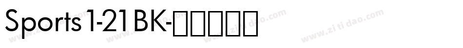 Sports1-21BK字体转换