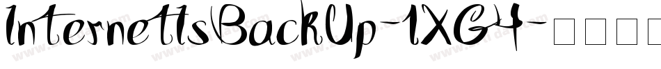 InternetIsBackUp-1XG4字体转换