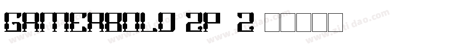 GamerBold-ZP6z字体转换