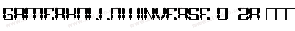 GamerHollowInverse-D4ZR字体转换