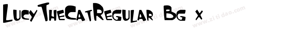LucyTheCatRegular-Bg9x字体转换