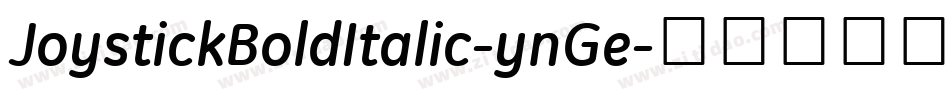 JoystickBoldItalic-ynGe字体转换