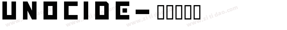 Unocide字体转换
