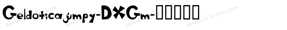 Geldoticajumpy-DXGm字体转换