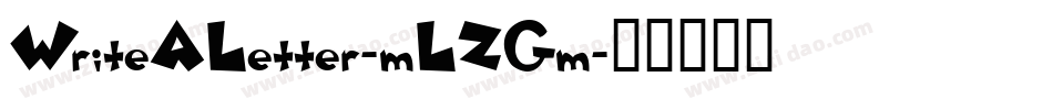 WriteALetter-mLZGm字体转换