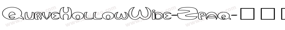 QurveHollowWide-Zpaq字体转换