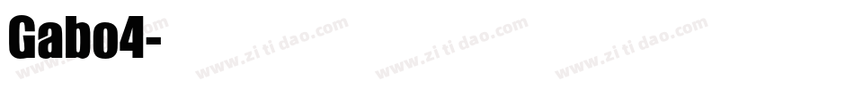 Gabo4字体转换