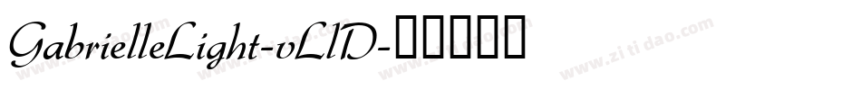 GabrielleLight-vLlD字体转换