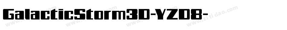 GalacticStorm3D-YZD8字体转换