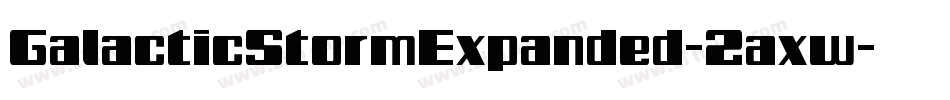 GalacticStormExpanded-2axw字体转换