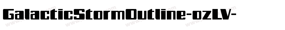 GalacticStormOutline-ozLV字体转换