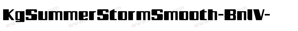 KgSummerStormSmooth-BnlV字体转换
