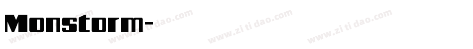 Monstorm字体转换