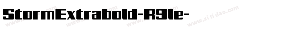 StormExtrabold-R9le字体转换