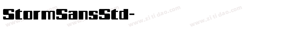 StormSansStd字体转换
