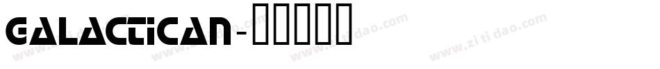 Galactican字体转换
