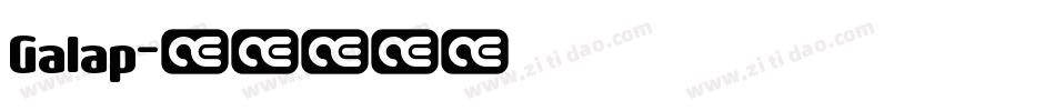 Galap字体转换