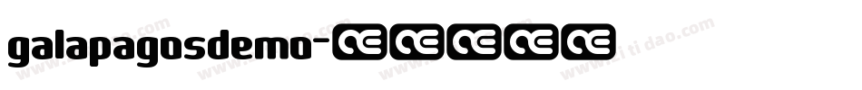 galapagosdemo字体转换