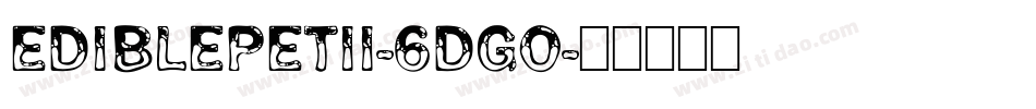 EdiblePetIi-6dgo字体转换