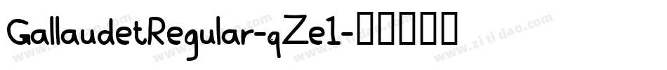 GallaudetRegular-qZe1字体转换