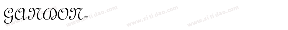 GANDON字体转换