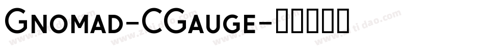 Gnomad-CGauge字体转换