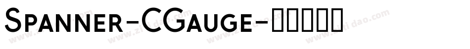 Spanner-CGauge字体转换