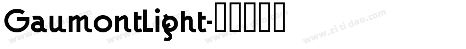 GaumontLight字体转换