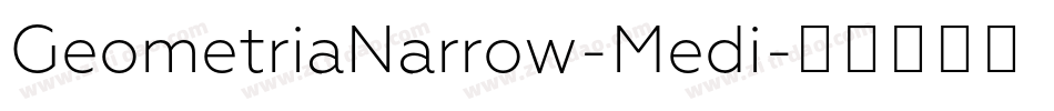 GeometriaNarrow-Medi字体转换