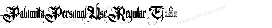 PalomitaPersonalUseRegular-Ej3r字体转换 PalomitaPersonalUseRegular-Ej3r字体转换