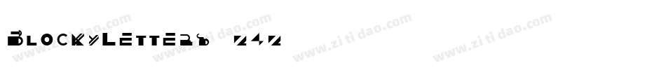 BlockyLetters-zxz3字体转换