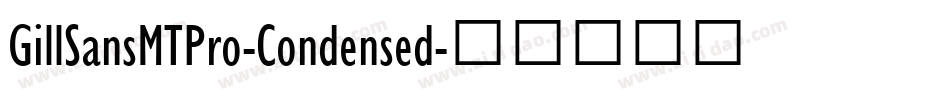 GillSansMTPro-Condensed字体转换