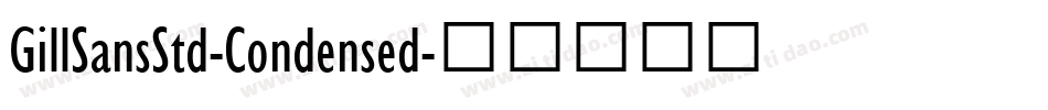GillSansStd-Condensed字体转换