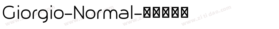 Giorgio-Normal字体转换
