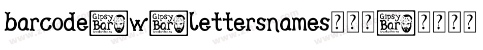 barcode_w_lettersnames转换器字体转换