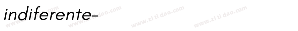 indiferente字体转换