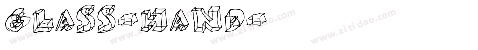Glass-Hand字体转换