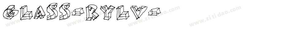 Glass-Rylv字体转换