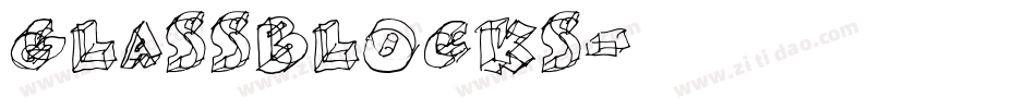 Glassblocks字体转换