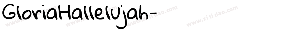 GloriaHallelujah字体转换