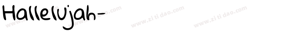Hallelujah字体转换