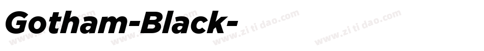 Gotham-Black字体转换